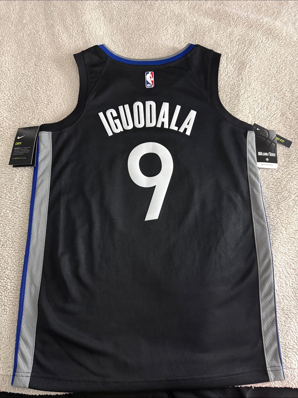 Golden State Warriors #9 Andre Iguodala “The Town” NBA Nike Swingman Jersey